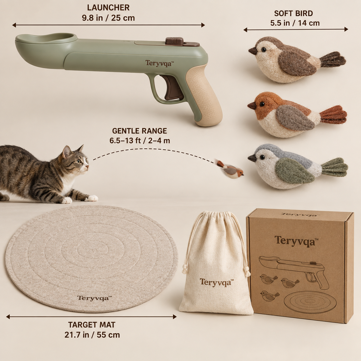 Teryvqa™ BirdDash Soft-Launch Hunting Play Set