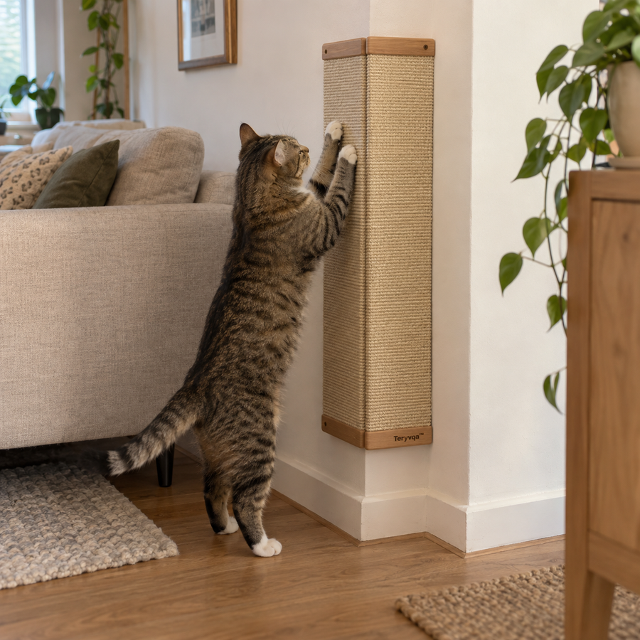 Teryvqa™ CornerClimb Wall-Corner Sisal Scratcher Set