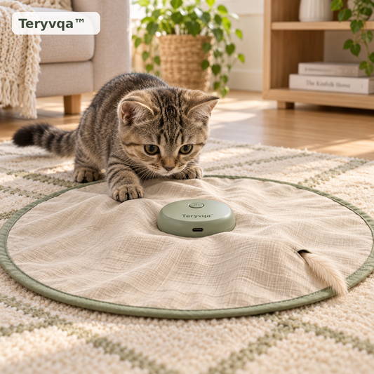 Teryvqa™ PeekPounce Electric Hide-and-Seek Cat Play Mat