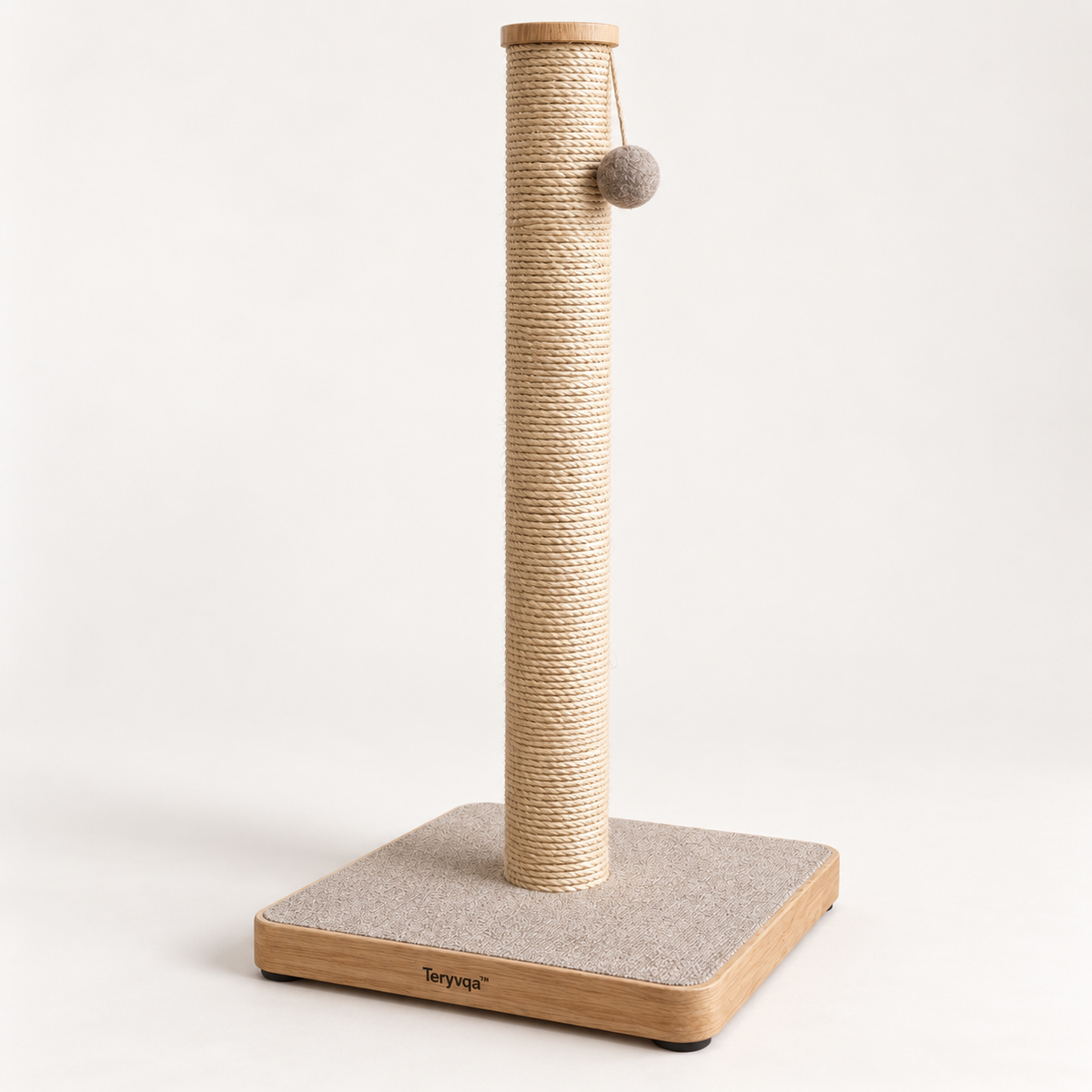 Teryvqa™ TallReach Sisal Cat Scratching Post & Hanging Ball