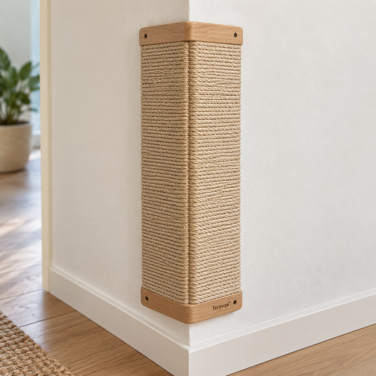 Teryvqa™ CornerClimb Wall-Corner Sisal Scratcher Set