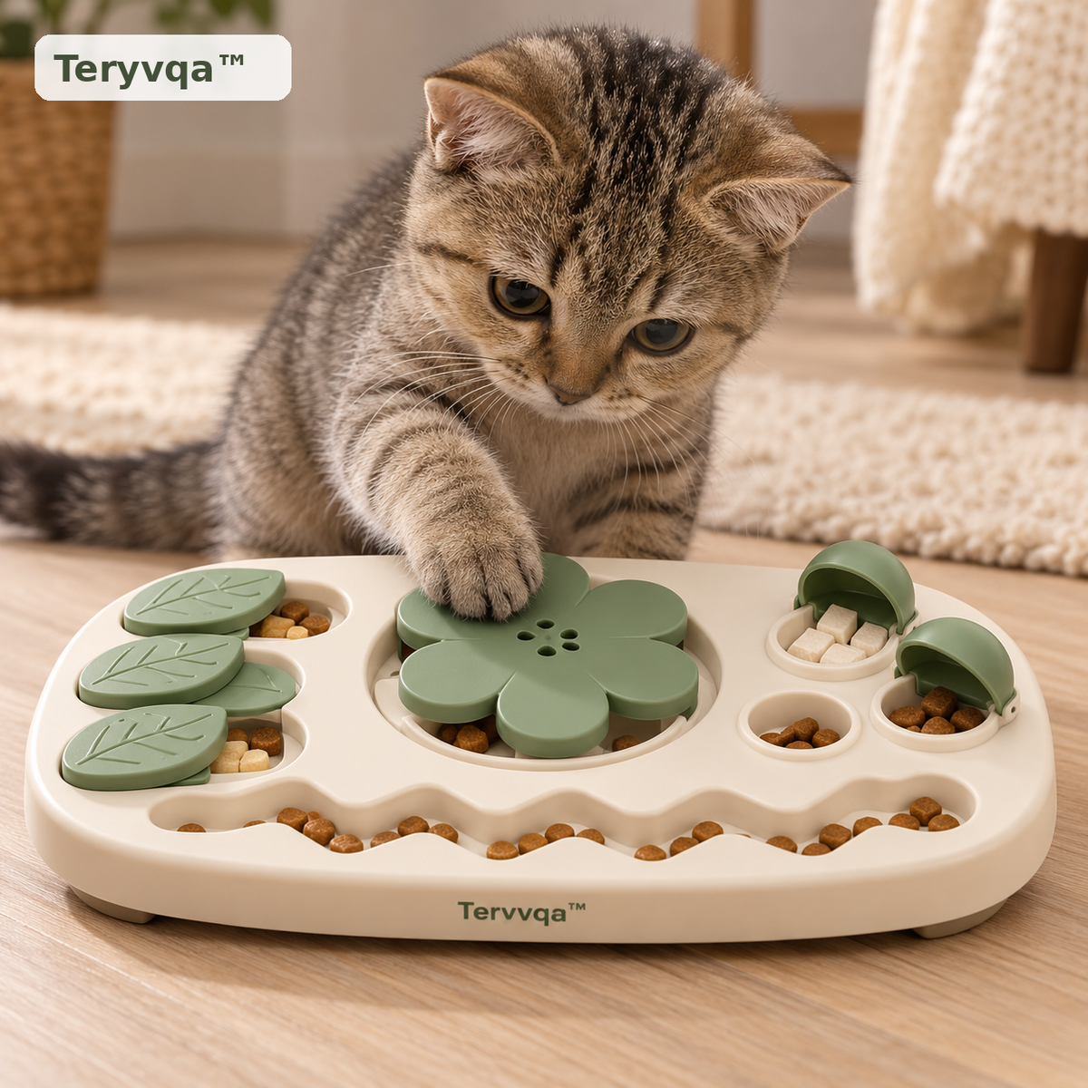Teryvqa™ QuestBites Multi-Compartment Puzzle Feeder