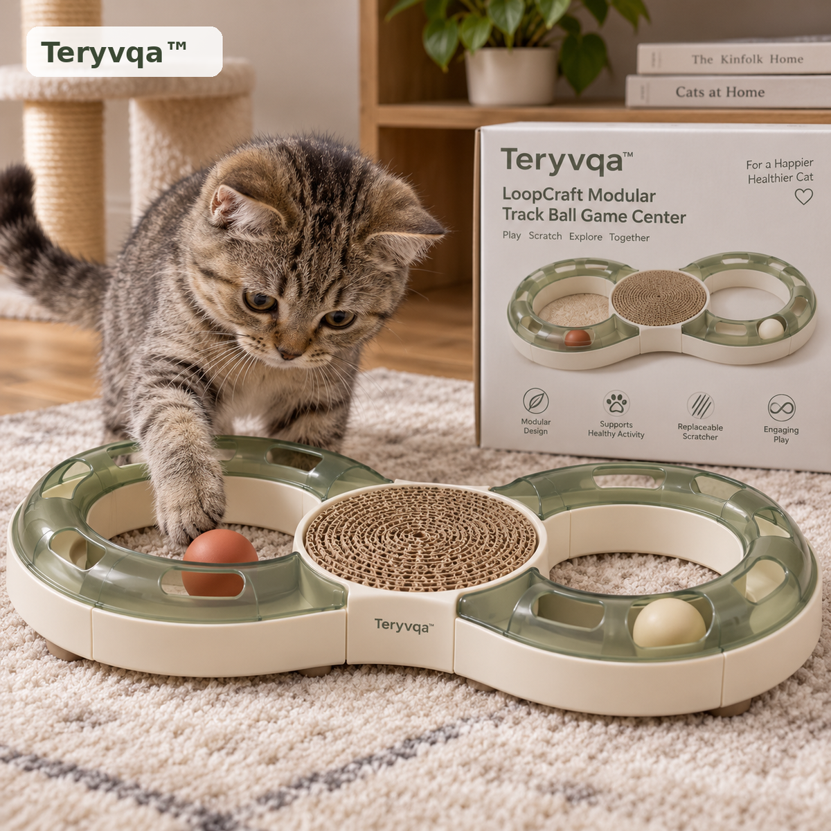 Teryvqa™ LoopCraft Modular Track Ball Game Center
