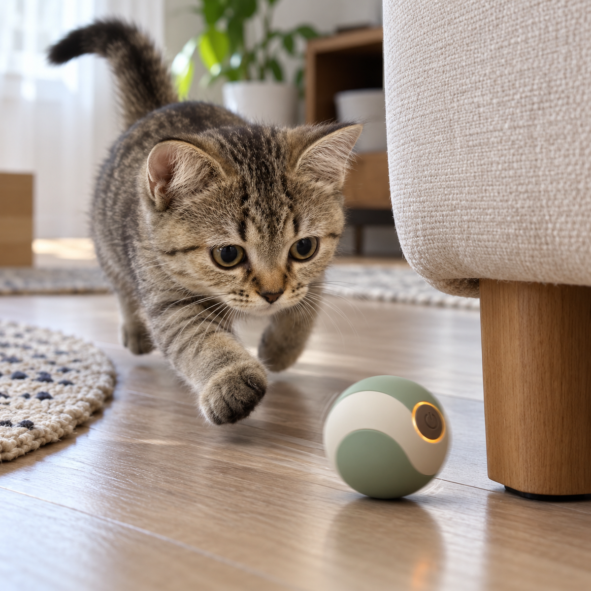Teryvqa™ SwiftOrbit Smart Rolling Cat Ball