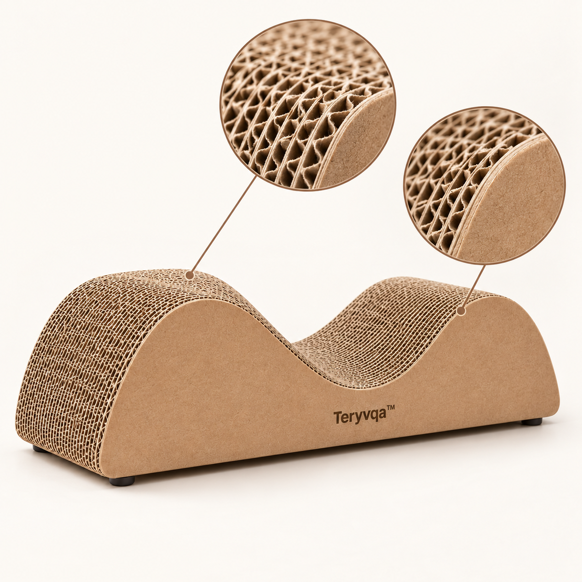 WaveNest Reversible Cat Scratcher | Teryvqa™