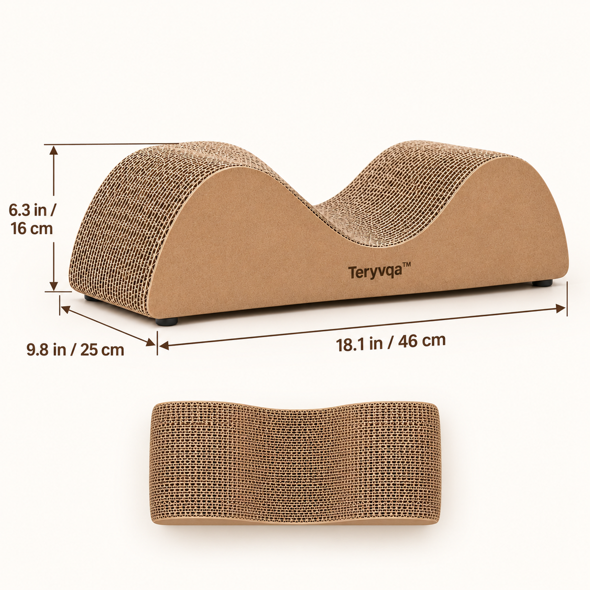 WaveNest Reversible Cat Scratcher | Teryvqa™