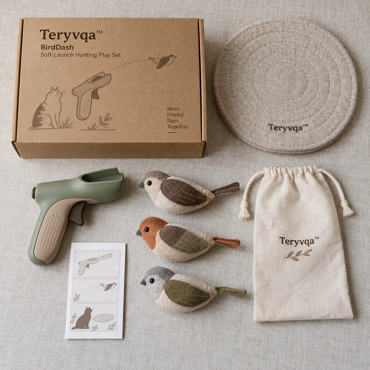 Teryvqa™ BirdDash Soft-Launch Hunting Play Set