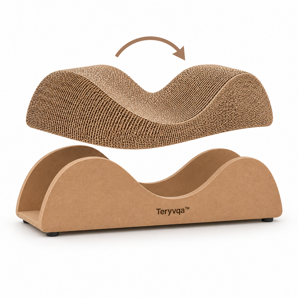 WaveNest Reversible Cat Scratcher | Teryvqa™